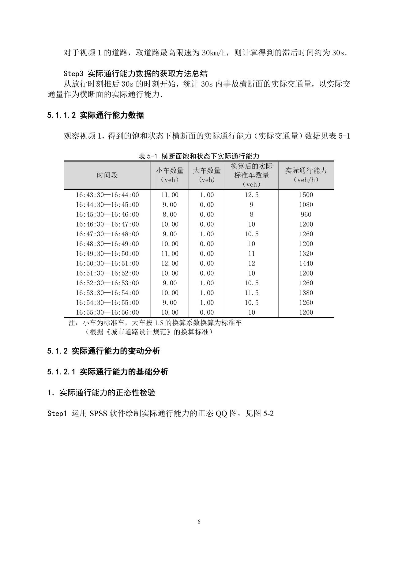 车道被占用对城市道路通行能力的影响 第 6 页