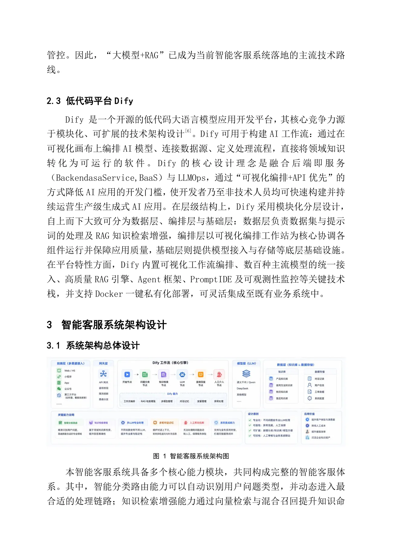 基于 Dify 和 RAG 的大语言模型智能客服系统的设计与实现 第 4 页